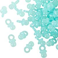 Los mejores  - 100 claro azul (NT) – Mini dekos chnu ller – 2 cm – Chupete para la Baby Party o como anhaenger – Chupete de bebé de…